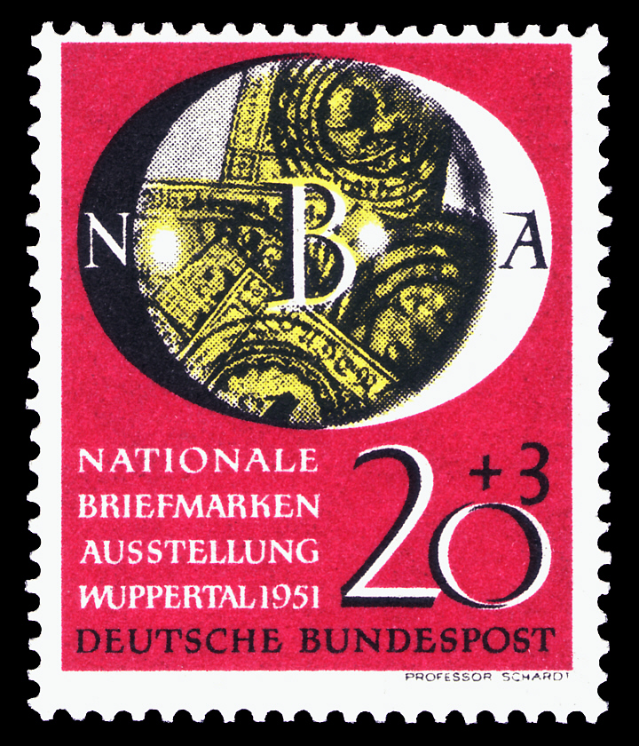 DBP 1951 142 Briefmarkenausstellung