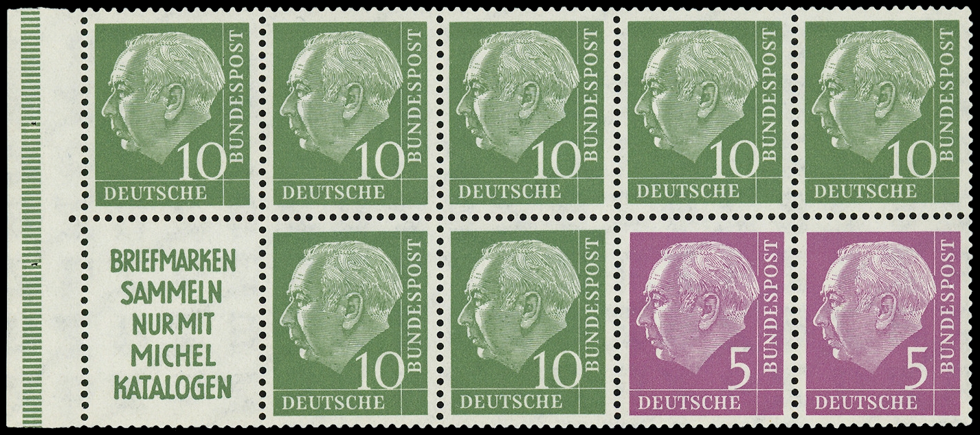 Stamps of Germany BRD 1955 Heftchenblatt 4