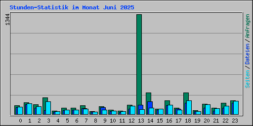 Stunden-Statistik im Monat Juni 2025